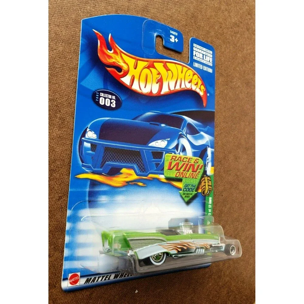 Hot Wheels '57 ROADSTER 2002 TREASURE HUNT #03/12 1:64 #54323 WL RR & Micro 5-SP